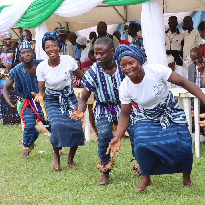 A woman learning a vocational skill